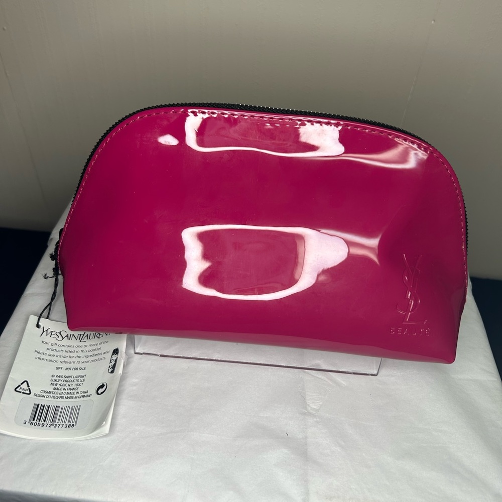 Yves Saint Laurent Pink Cosmetic Bag with 5-Piece Makeup Set - Picture 7 of 13